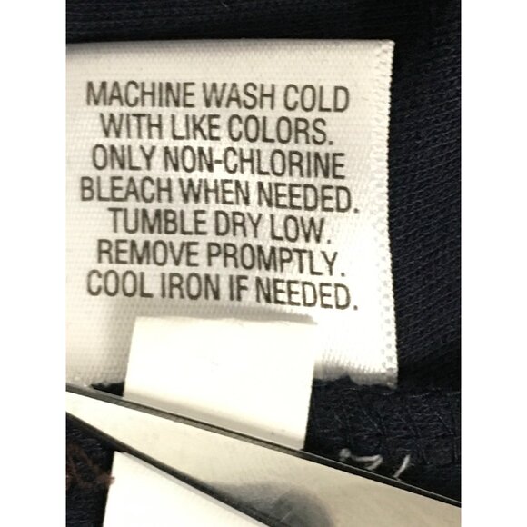 Croft n Barrow Mens Top Size S Easy Care Henley Navy Long Sleeve Navy Blue New - Picture 15 of 16